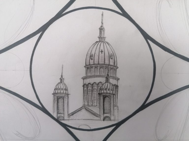 dessin-preparatoire-basilique-vitrail